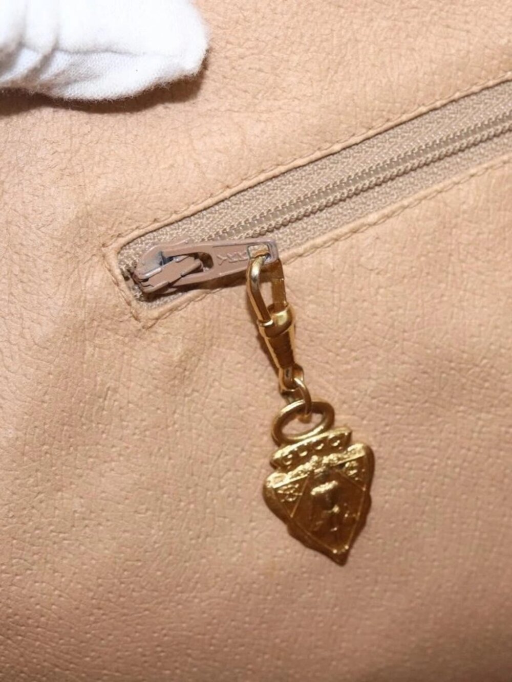 GUCCI Micro GG Supreme Tote Bag PVC Leather Beige Gold 002 115 0135 Auth BA9404 - Picture 13 of 16